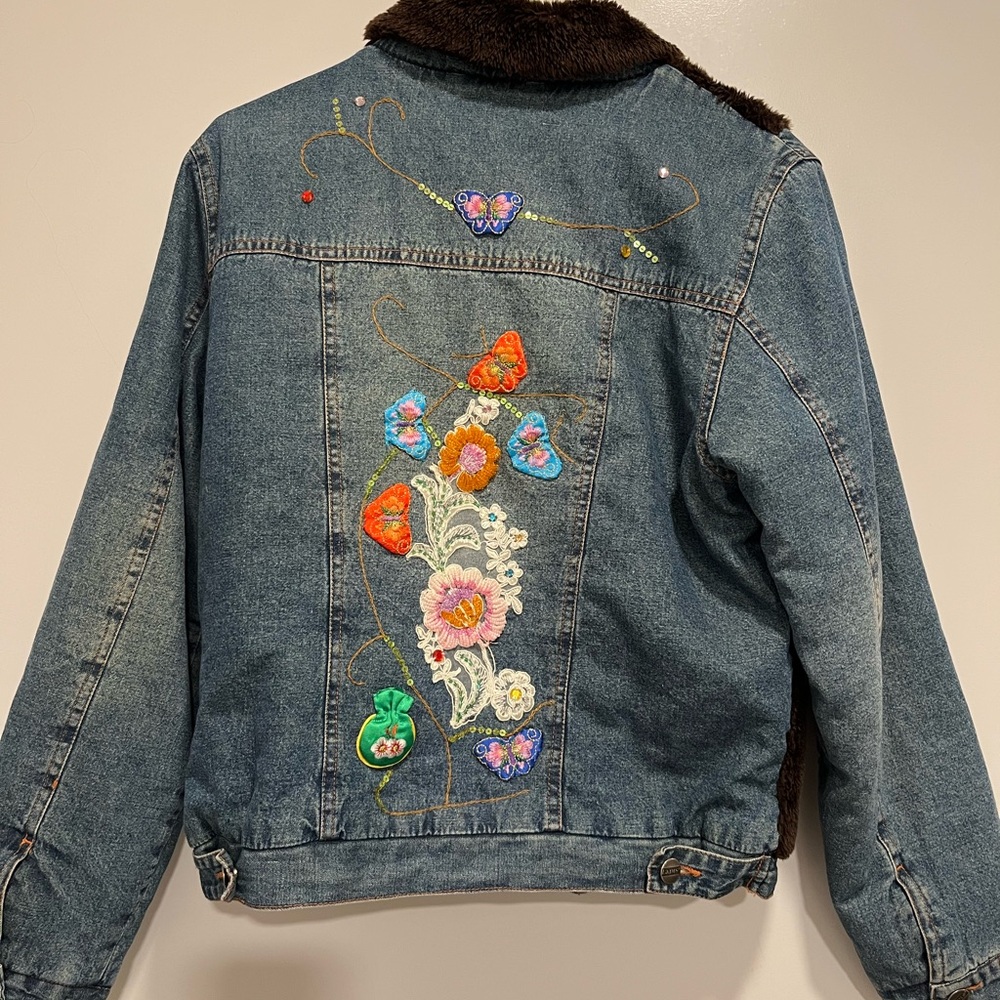 Vintage Embellished Jean Jacket